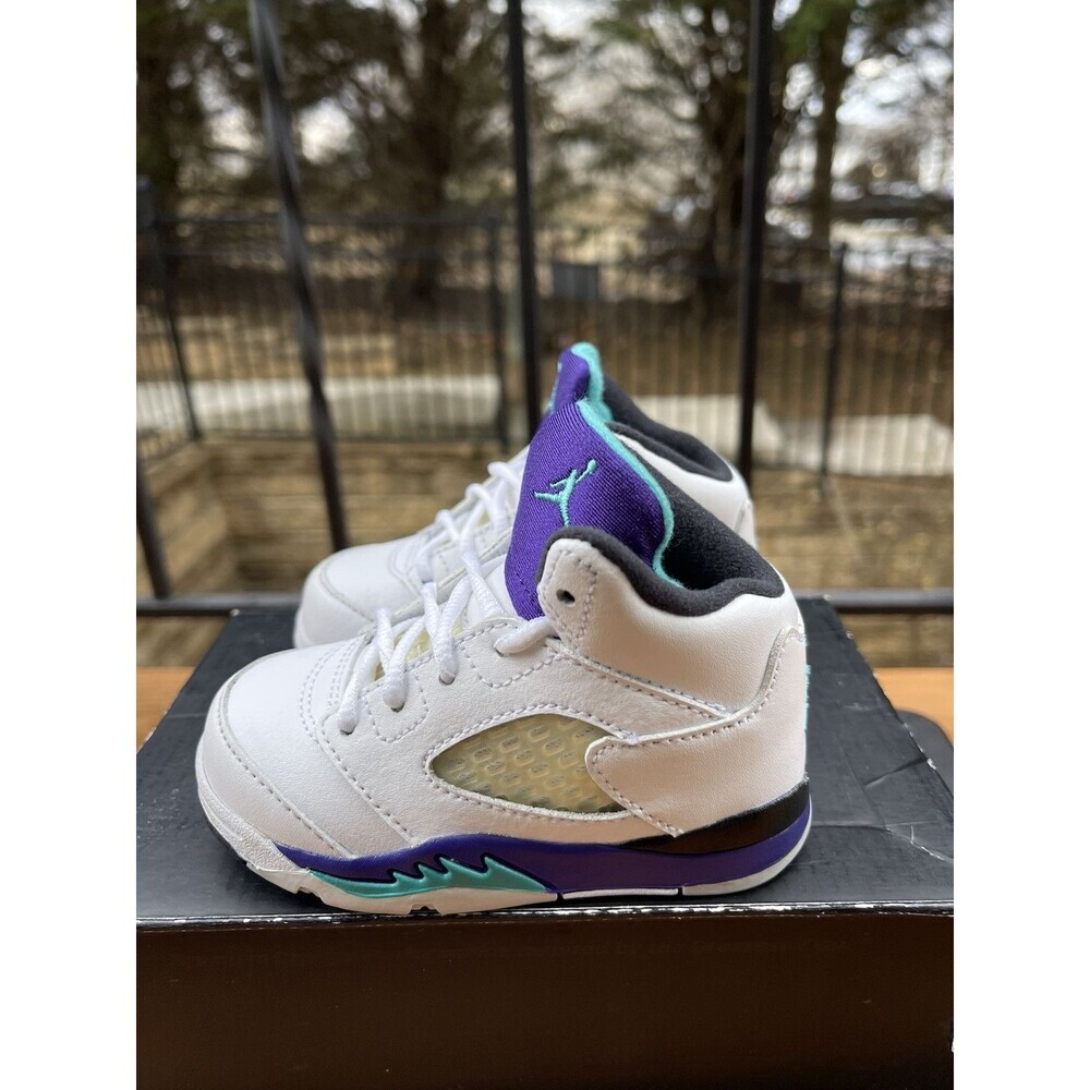 Nike Air Jordan 5 Retro (TD) ‘Grape’ 2012 Fresh Prince 440890-108 Size 5C VNDS